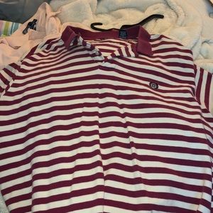 Chaps Striped Collared Polo Shirt